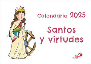 CALENDARIO 2025 SANTOS Y VIRTUDES