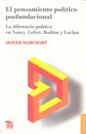 EL PENSAMIENTO POLÍTICO POSFUNDACIONAL. LA DIFERENCIA POLÍTICA EN NANCY, LEFORT,